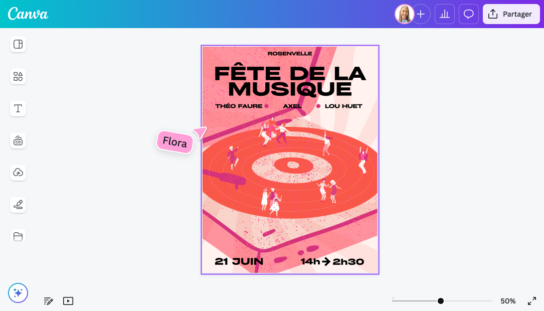 Modèle de poster créé sur Canva Modèle de poster créé sur Canva