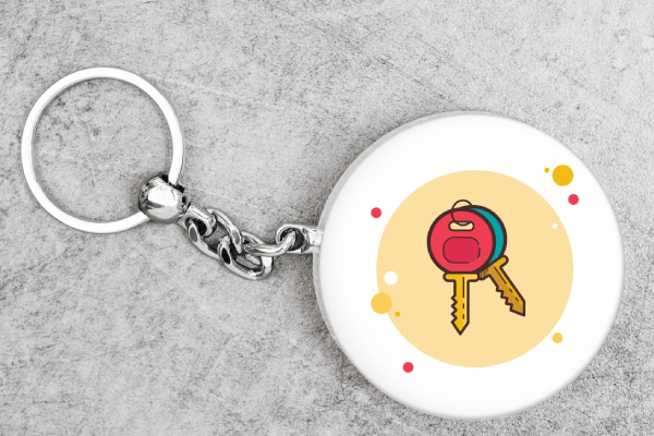 Gantungan kunci unik dan personal