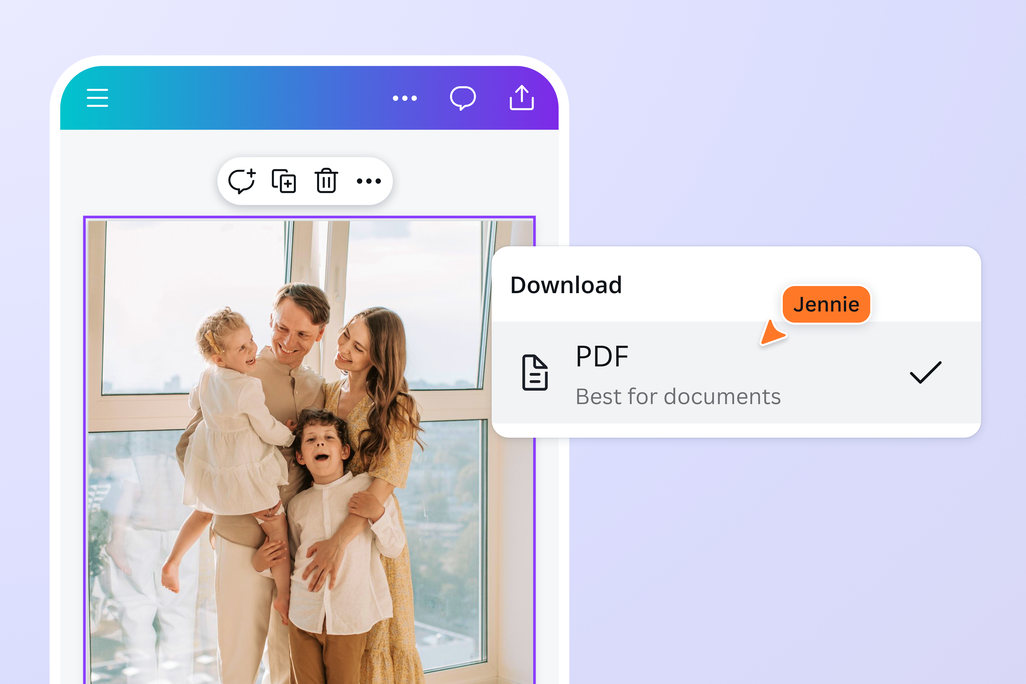 Download and share images in PDF Download and share images in PDF