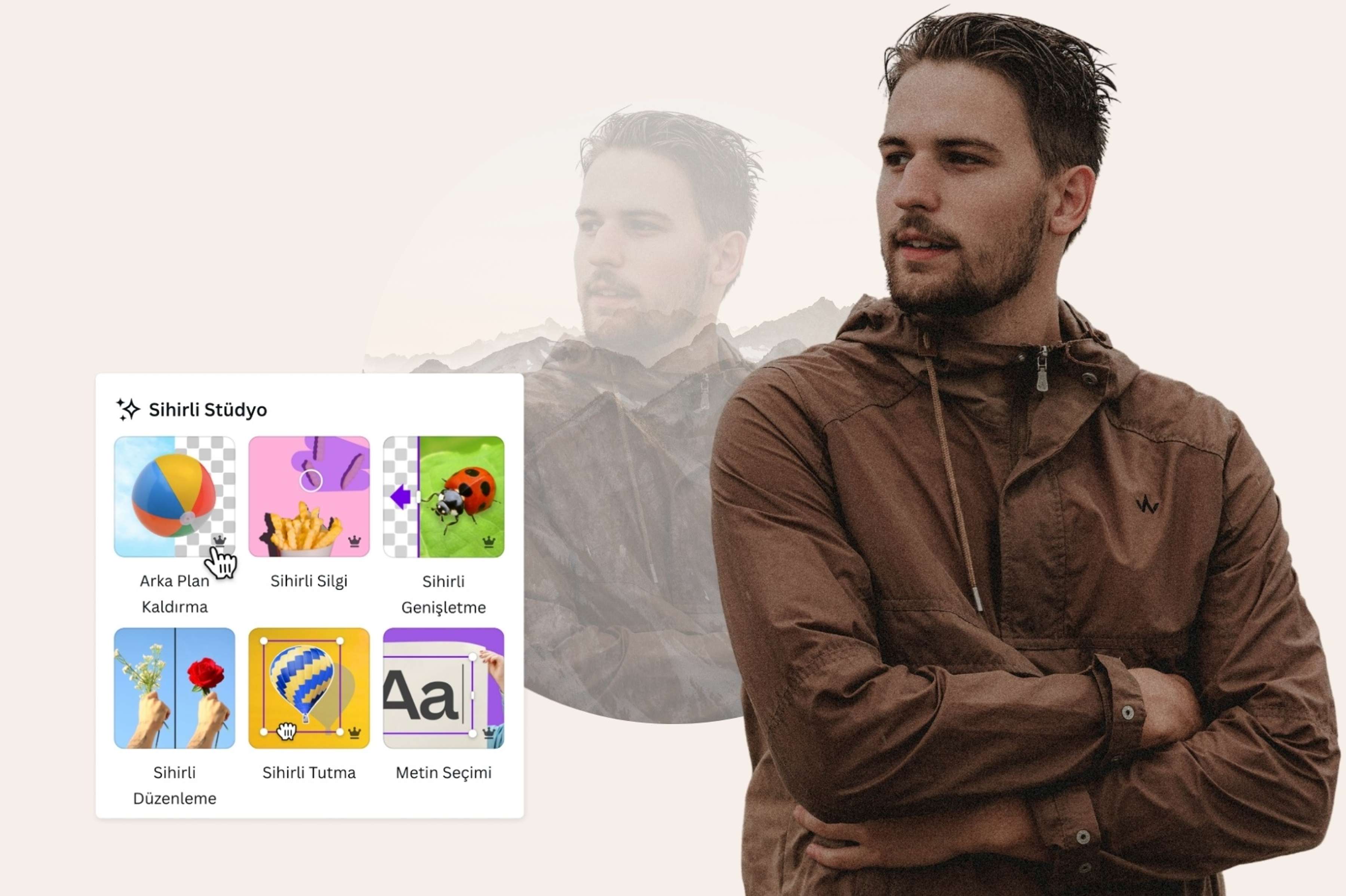 fotoğrafı yuvarlak kırpma programsız - Canva