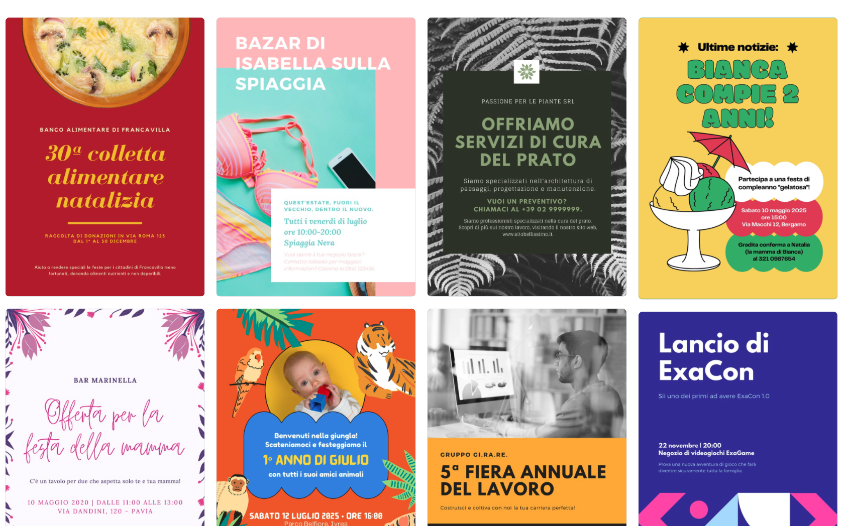 Volantini pubblicitari Crea volantino