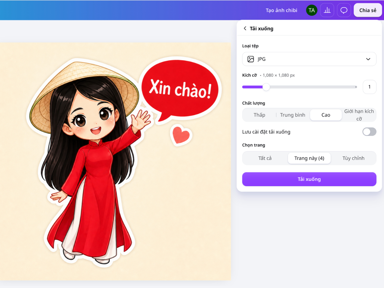 Xuất file ảnh chibi miễn phí chất lượng cao Xuất file ảnh chibi miễn phí chất lượng cao