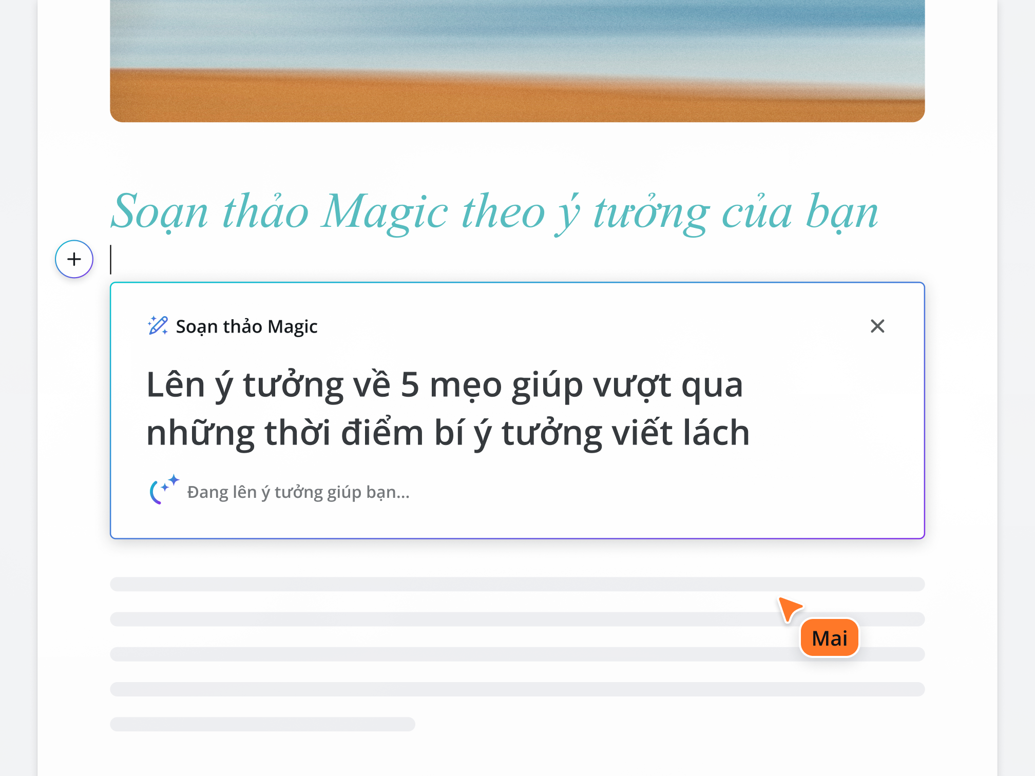 Magic Write Soạn thảo Magic: Trình tạo văn bản và Trợ thủ viết lách dùng sức mạnh ...