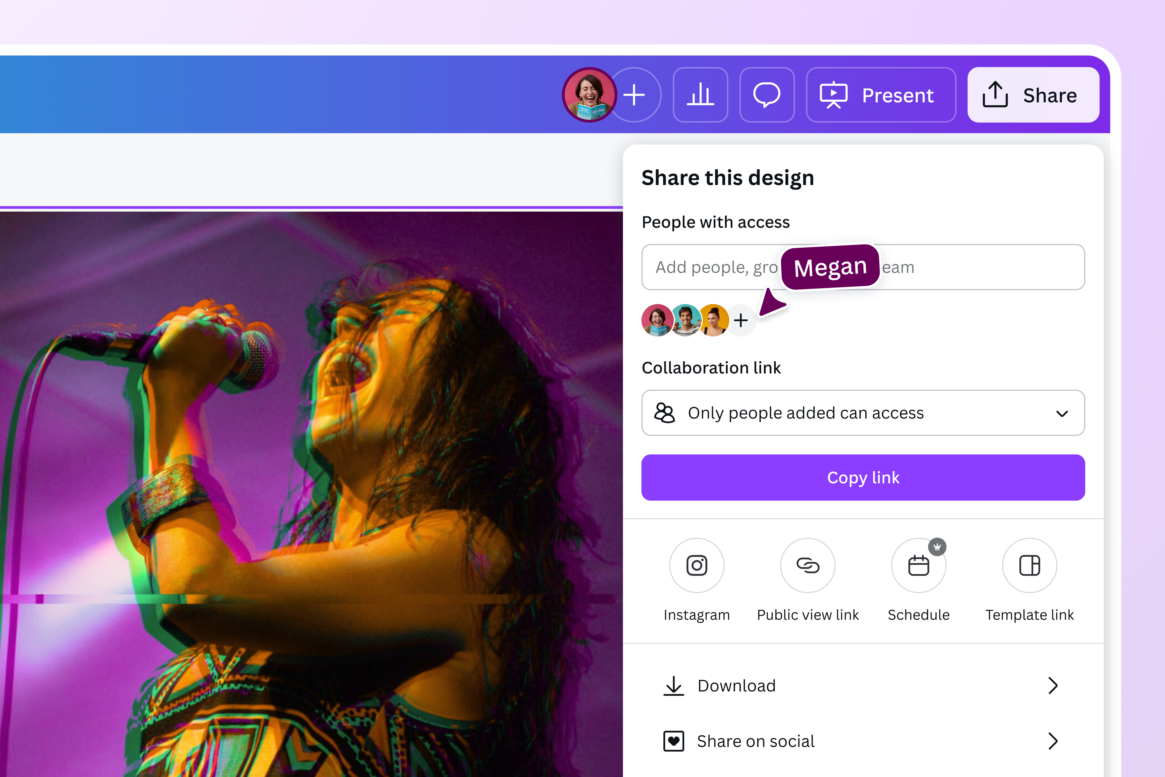 Share your artistic vision