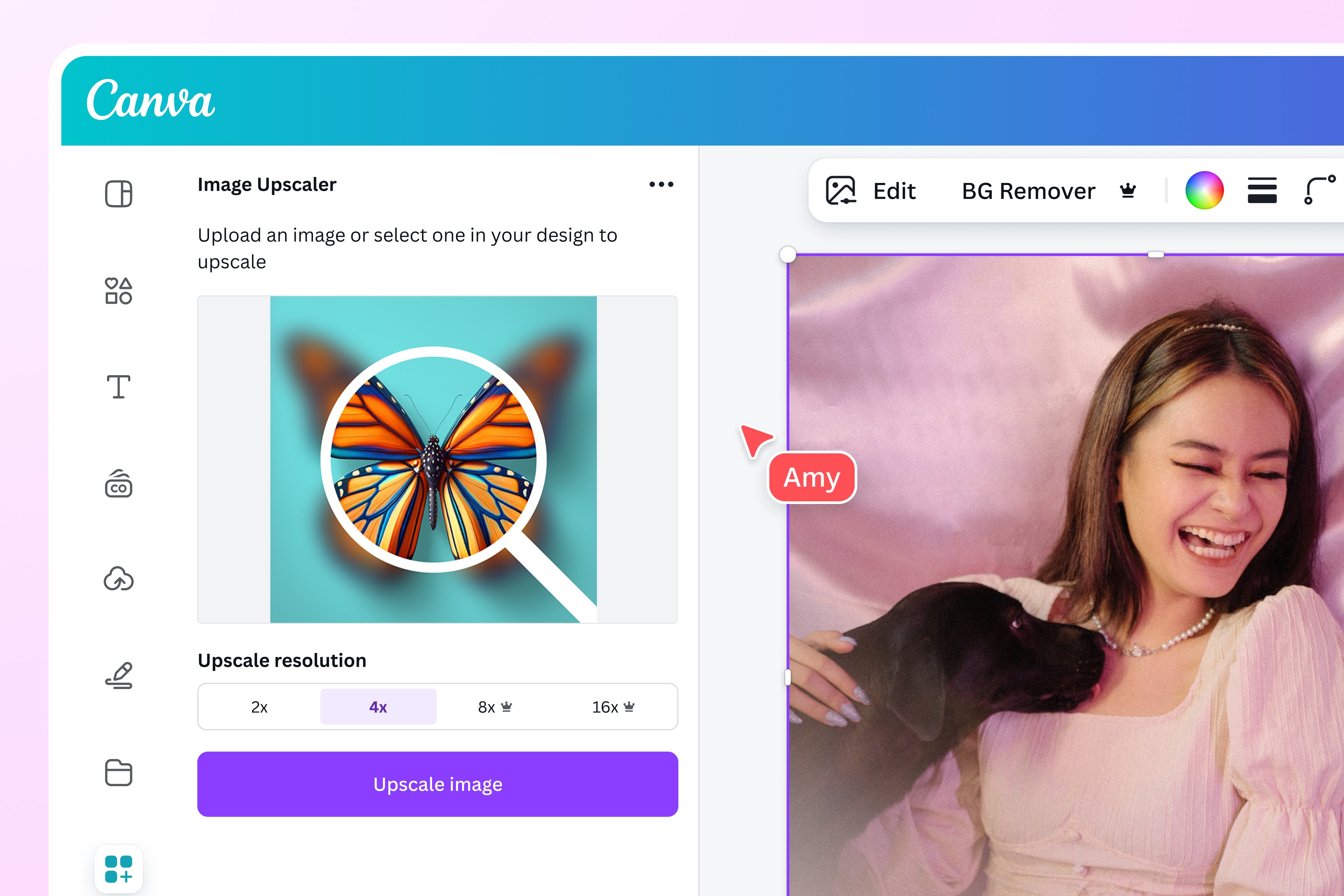 Upscale your image resolution up to 4x