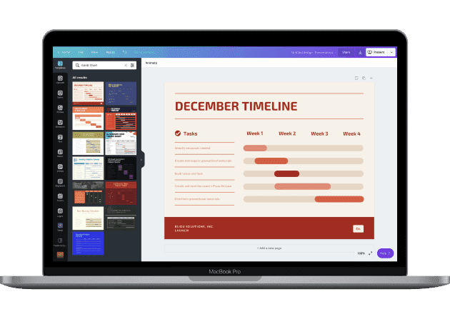 diagrama de Gantt online