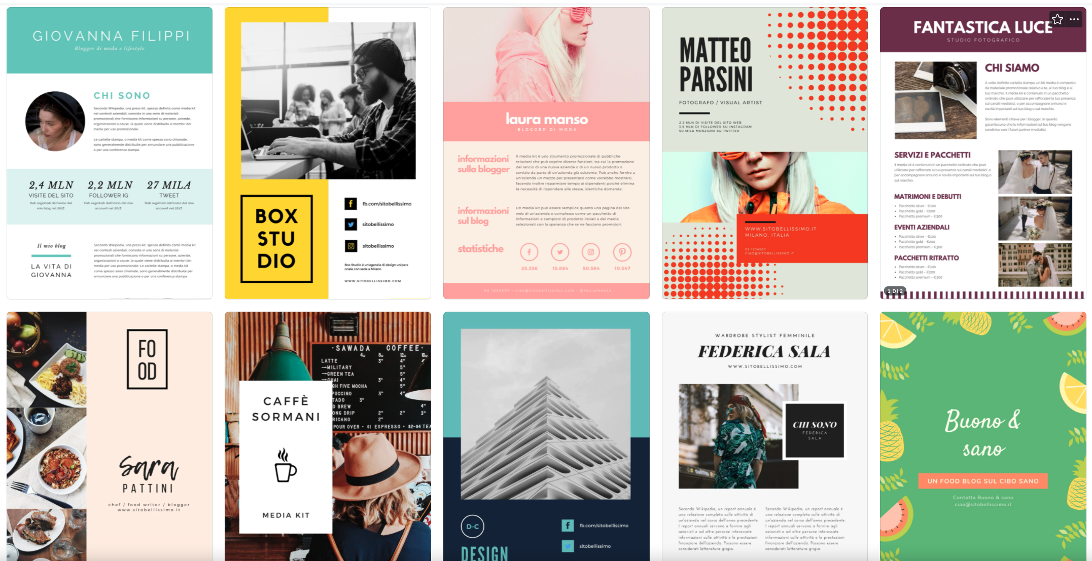 Creare Media Kit su Canva