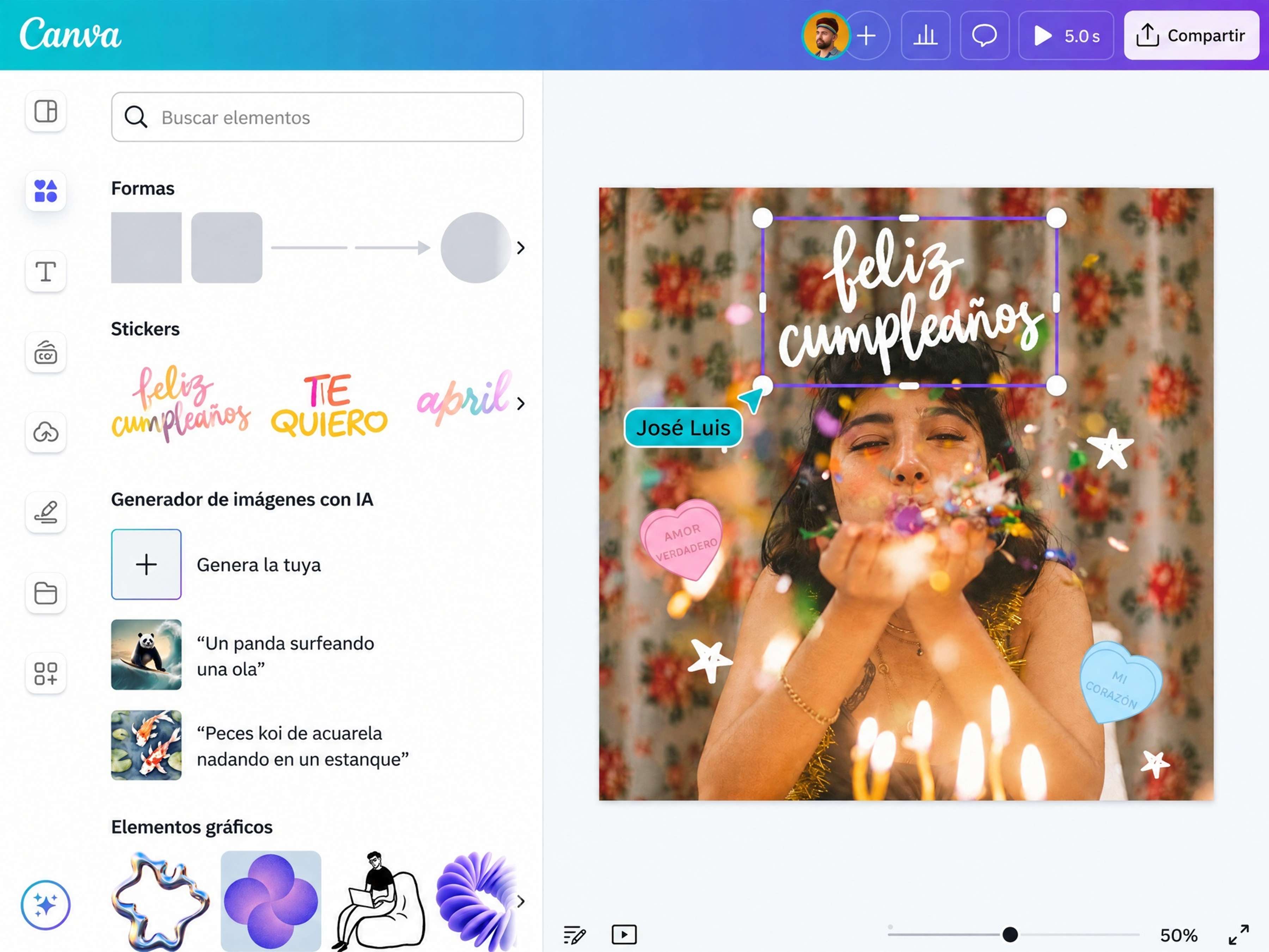 Add stickers to your animated photos
