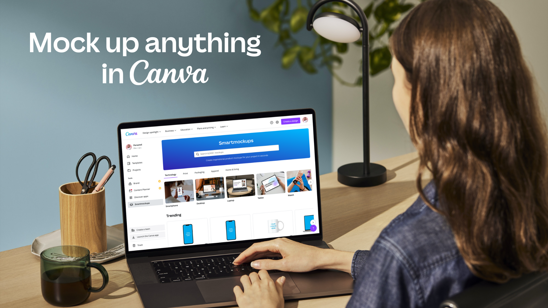 Are smart mockups on Canva free?