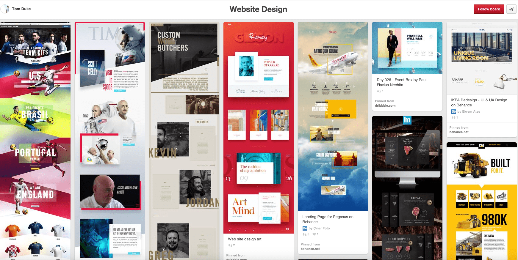 Design Webboard 70 awesome design boards to follow on Pinterest