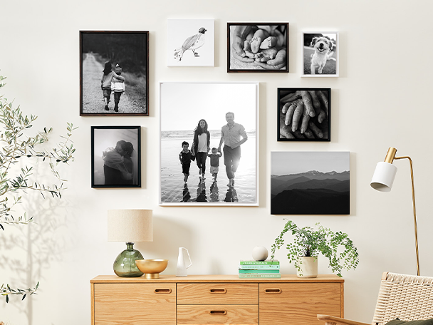 Create Black Framed Photo Canvas Prints, Home DÃ©cor