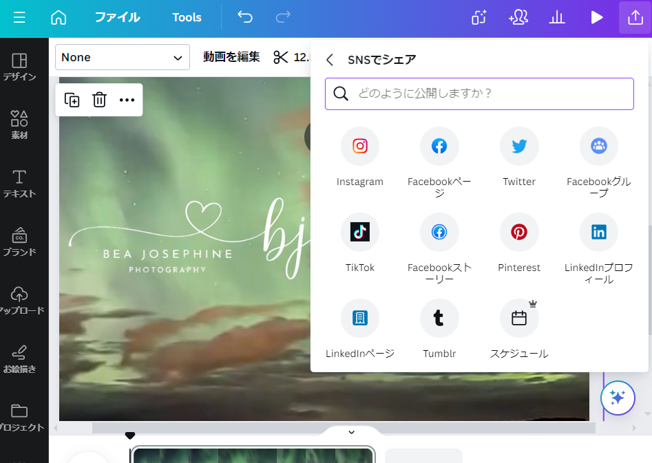 動画 透かし