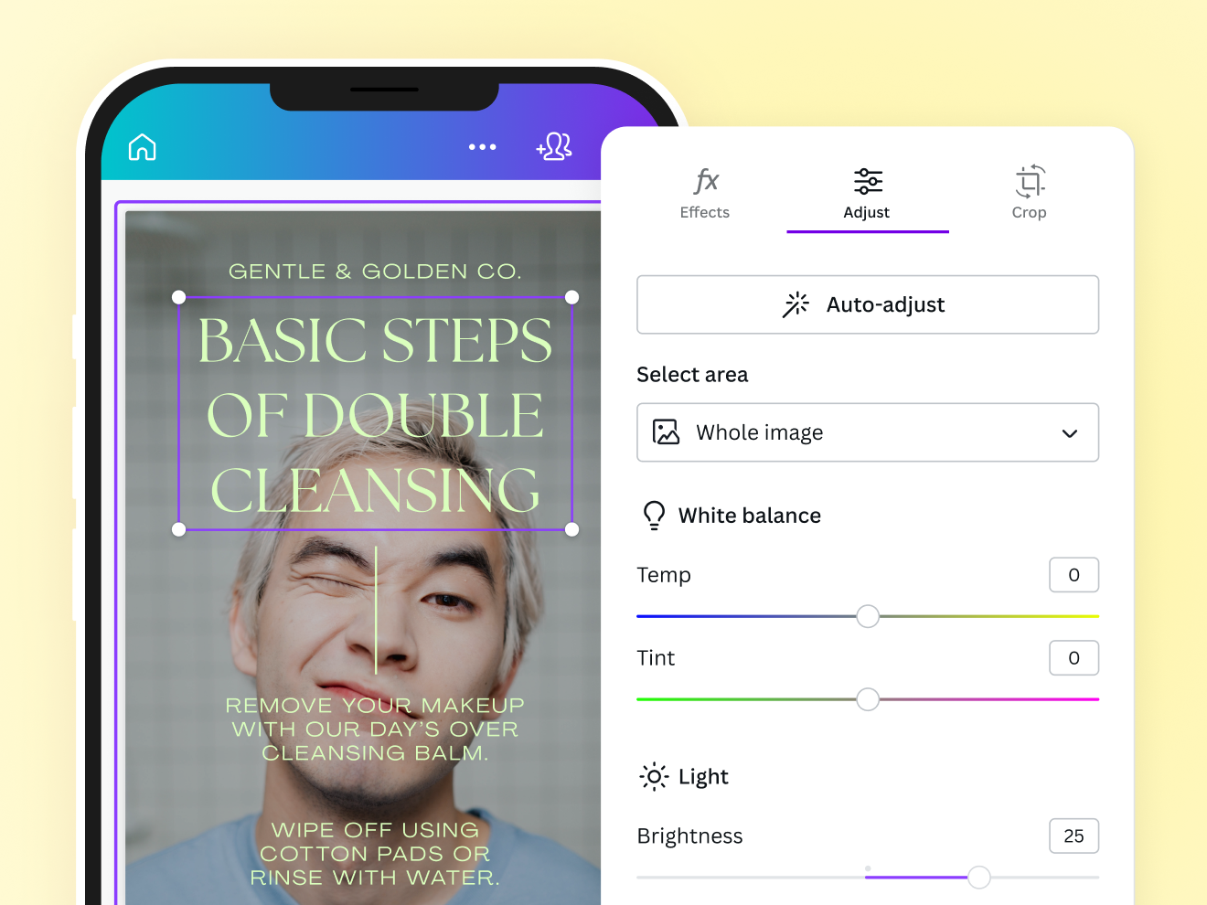Preview of the Canva dashboard with the Docs tab highlighted