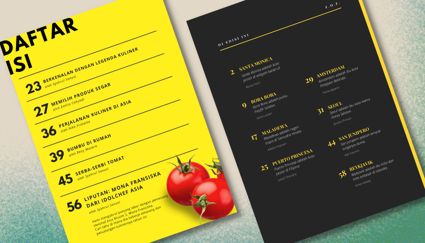 membuat daftar isi canva