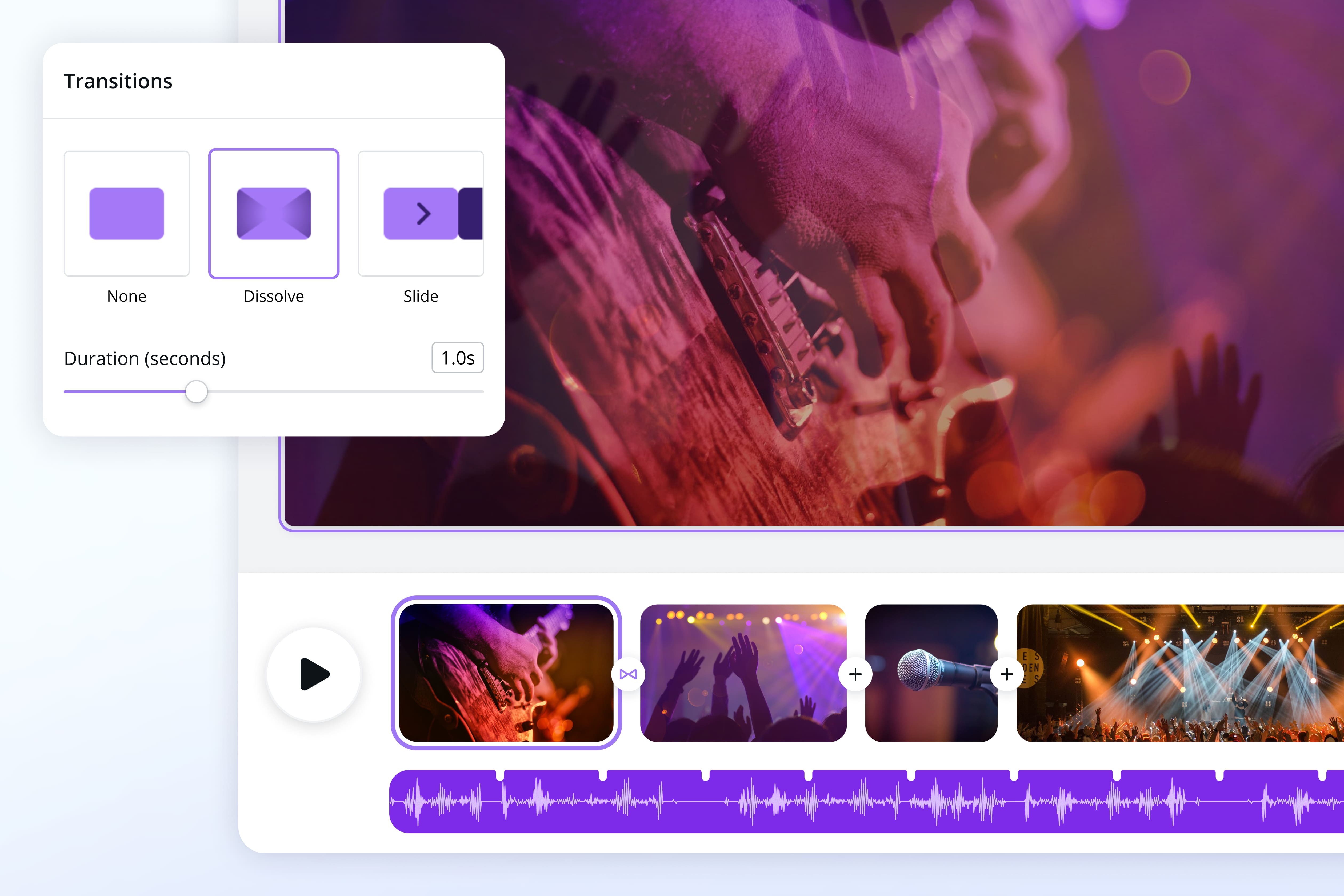 Apply transitions and animations to your videos Apply transitions and animations to your videos
