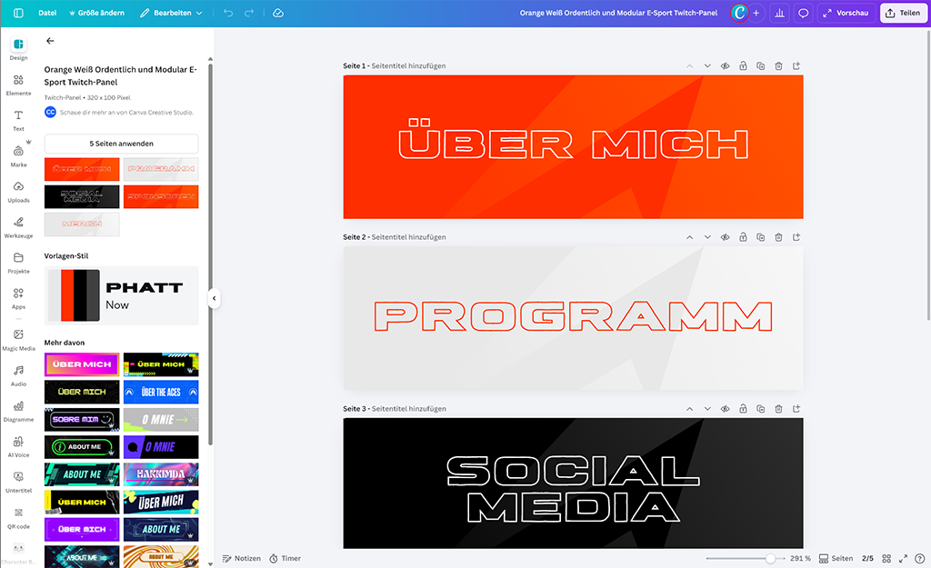 Twitch Panels erstellen Twitch Panels erstellen