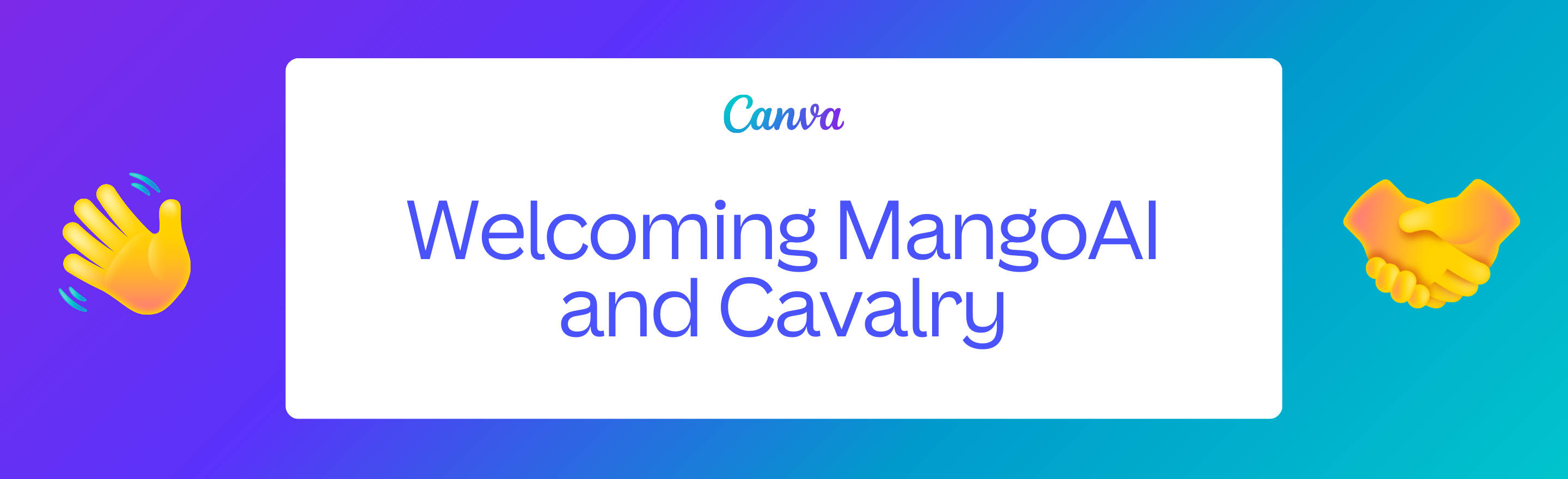 Welcoming MangoAI and Cavalry as we expand our AI capabilities and professional creative suite