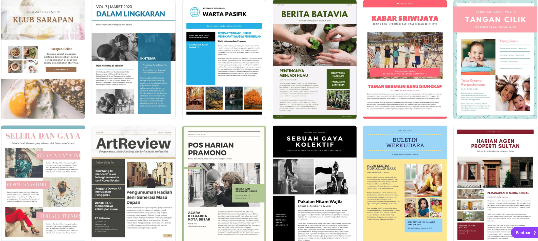 desain buletin - Canva desain buletin - Canva