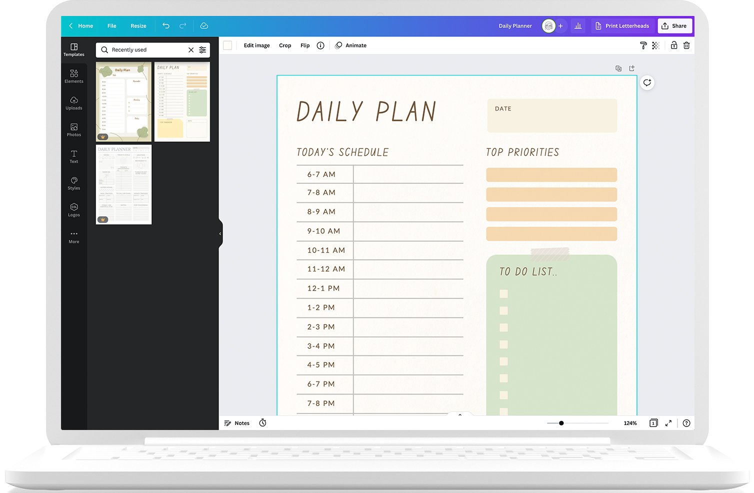 How to design and print your planner