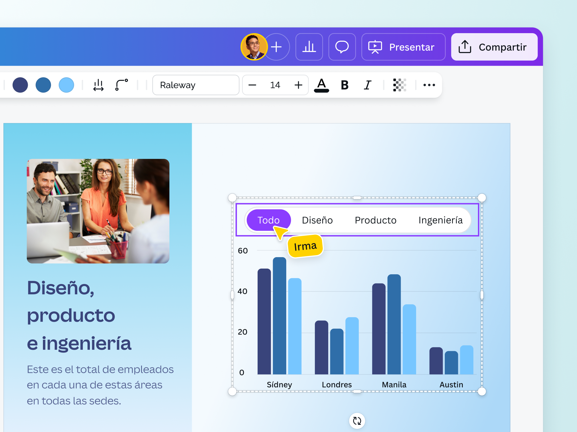 Informa con claridad usando datos