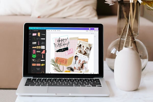 Create a photo collage in Canva