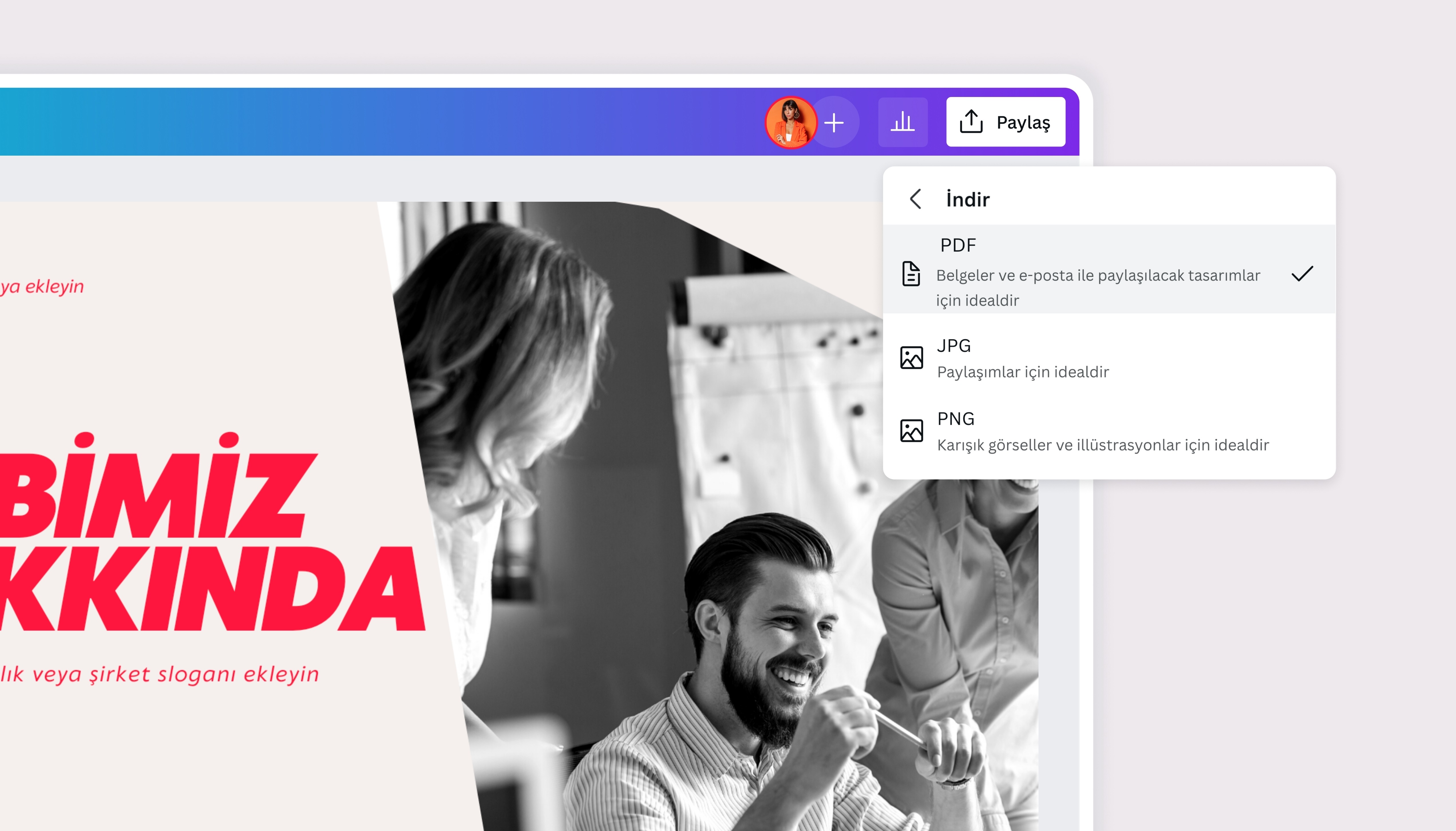 pdf yapma - Canva