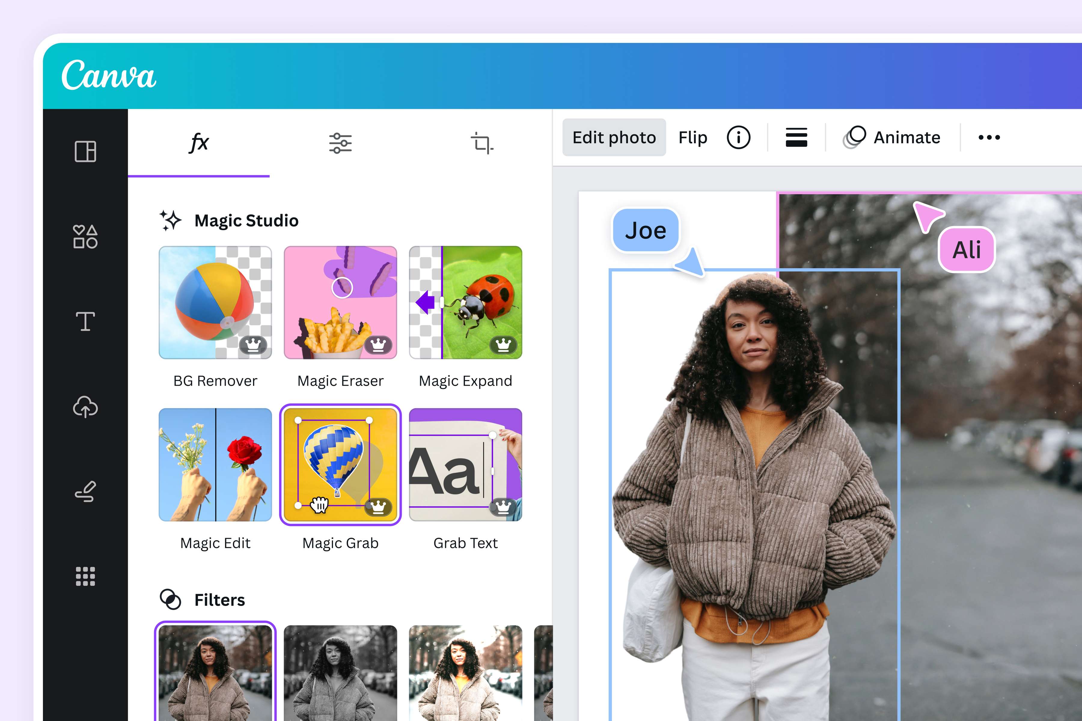 Anteprima PNG generator online per modificare lo sfondo su Canva
