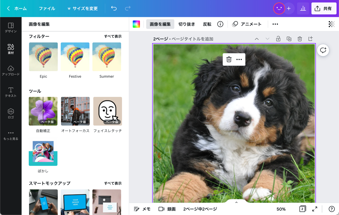 jpegのサイズ変更と一緒に、写真の補正も可能 jpegのサイズ変更と一緒に、写真の補正も可能