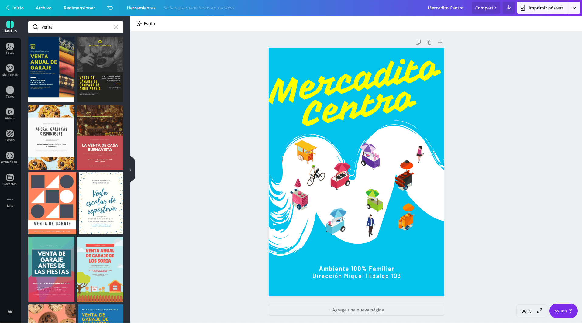 Carteles de ventas