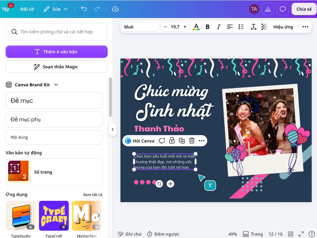 Ví dụ lời chúc sinh nhật cho sếp hoặc người lớn tuổi