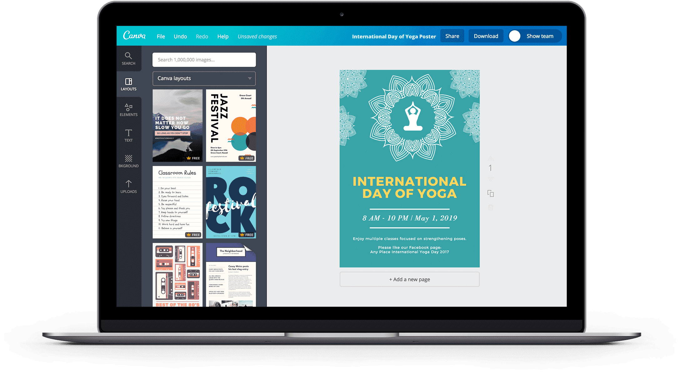 Intl Day of Yoga Poster