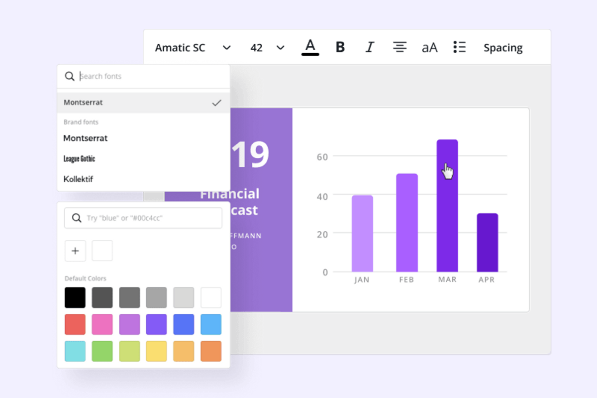 Crea grafici e diagrammi su Canva