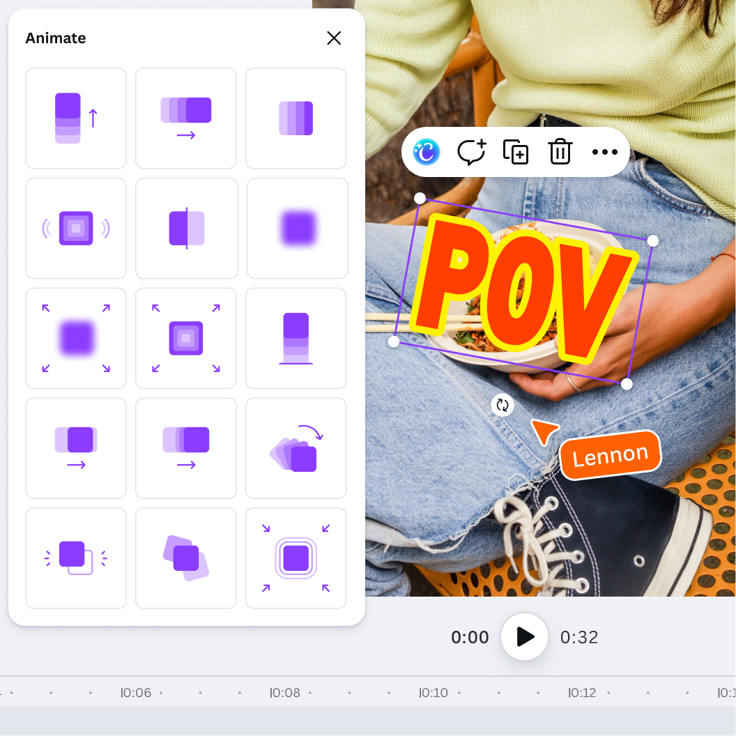 Gratis onlinevideoredigerare | Canva (dra och släpp)