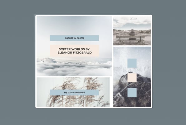 Designe inspirierende Moodboards