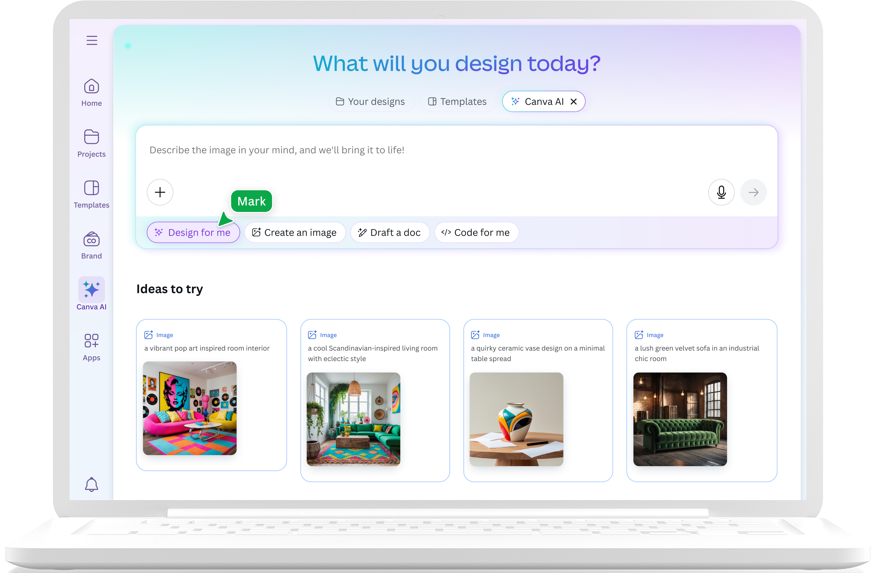 Como usar o assistente Canva IA