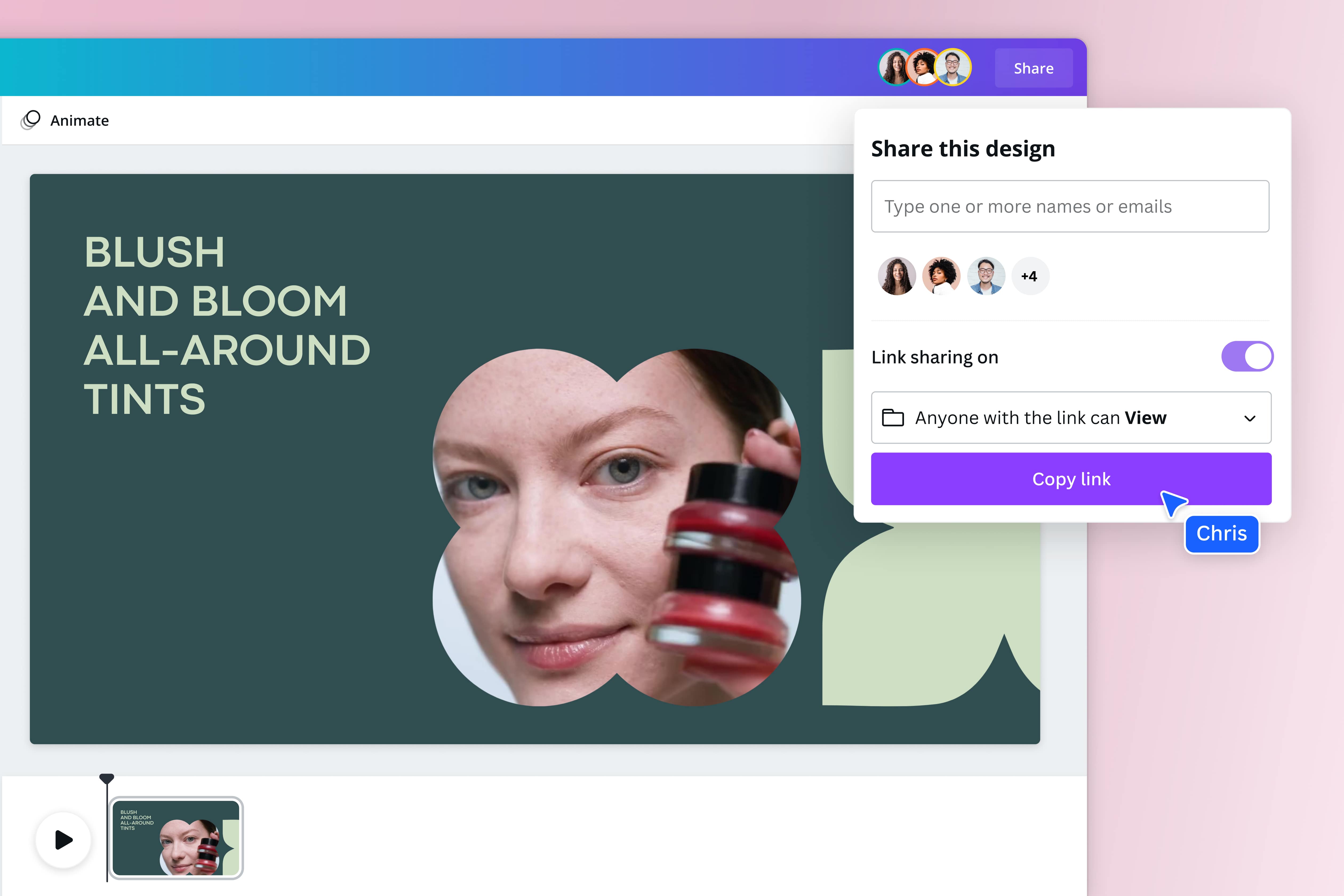 Share your watermarked videos