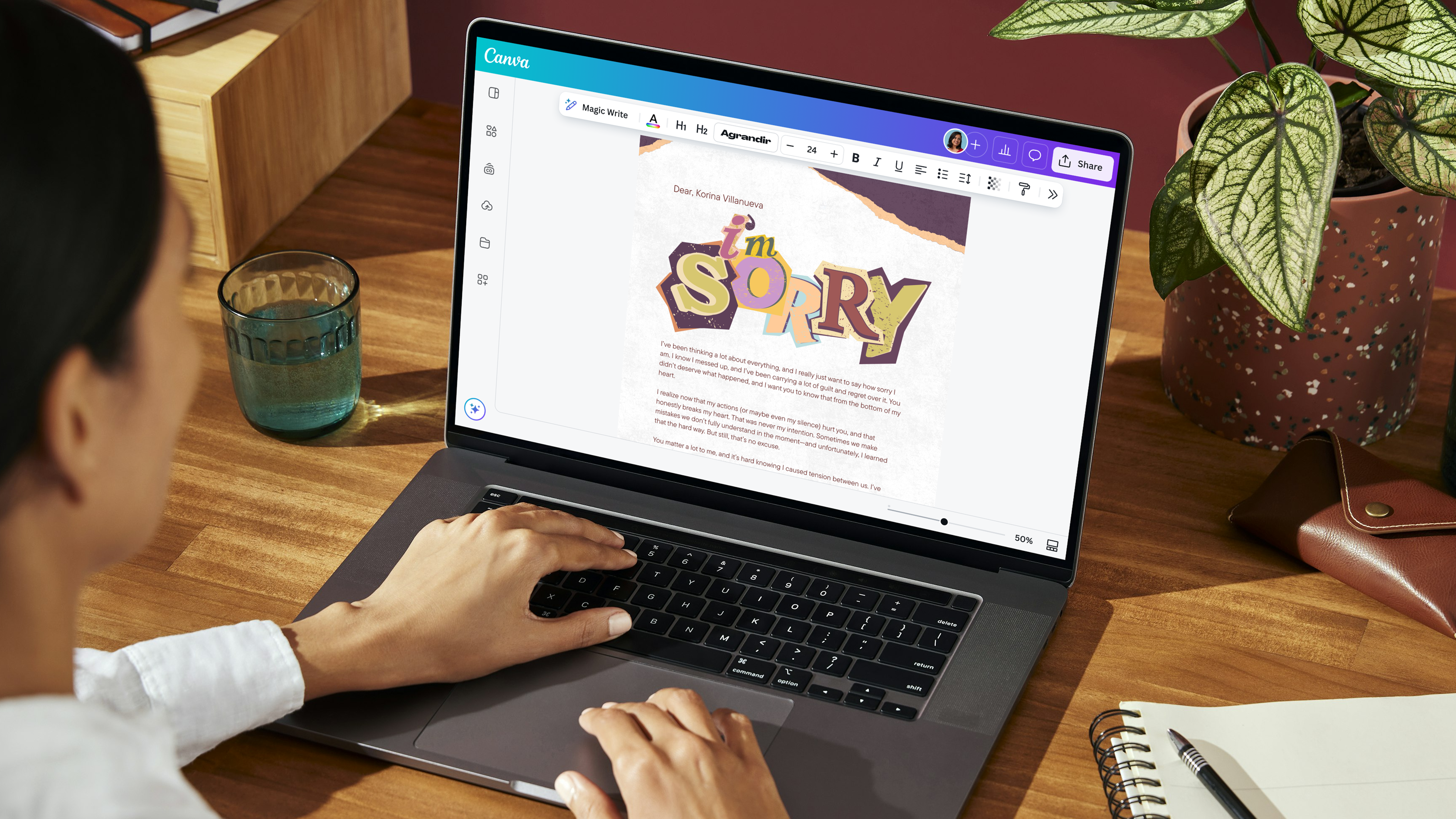 Draft Note Template How to write an apology letter (Examples and templates) | Canva