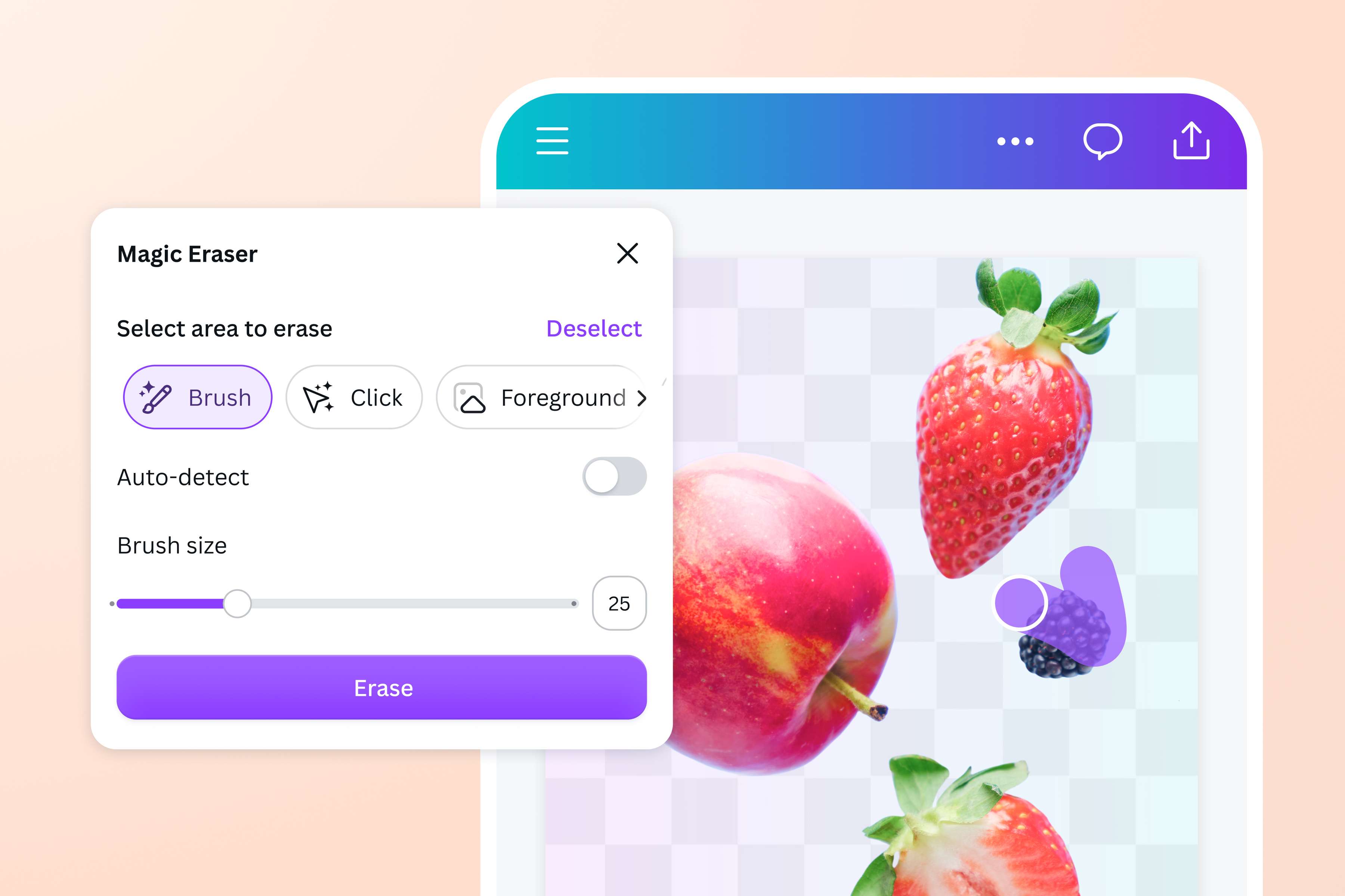 Remove traces of your picture's backdrop with Magic Eraser