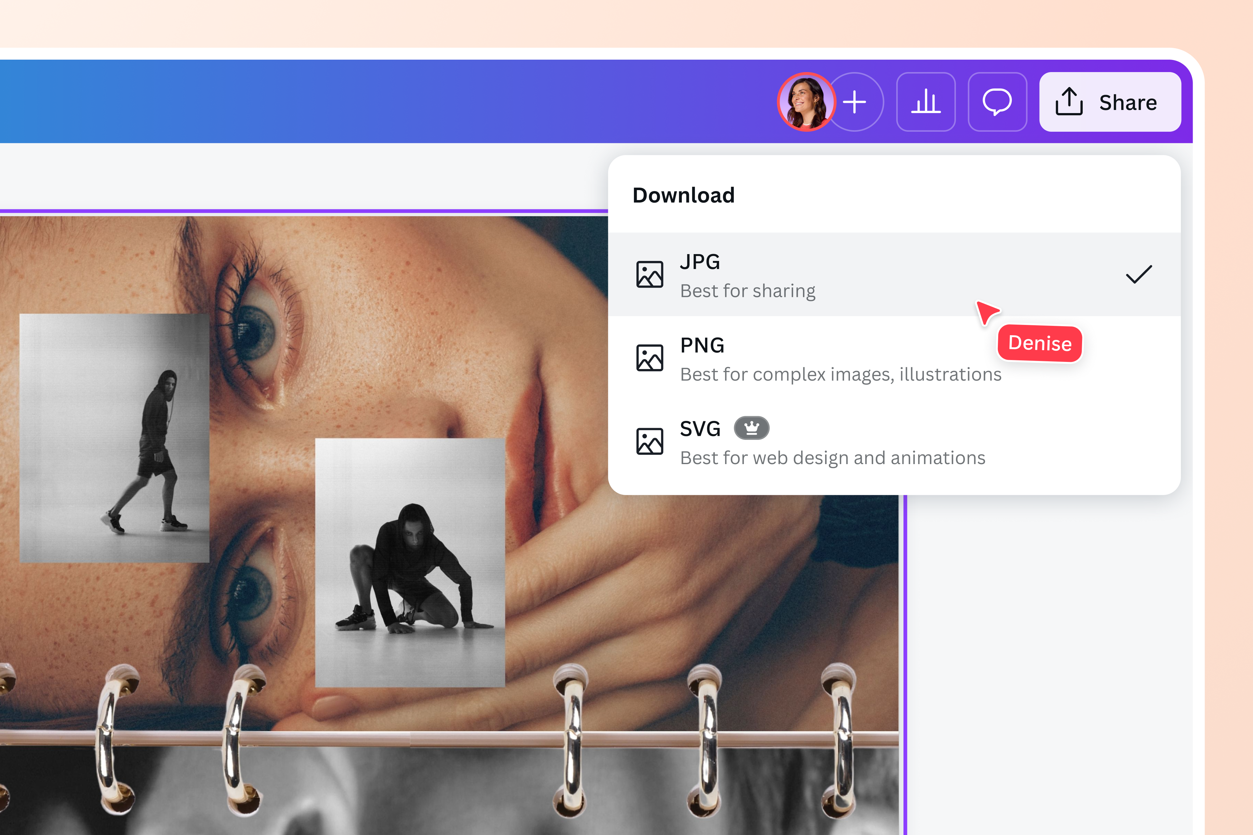 Compress images into instant JPGs