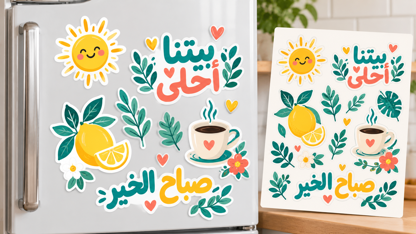 تصميم ملصقات ثلاجة تصميم ملصقات ثلاجة