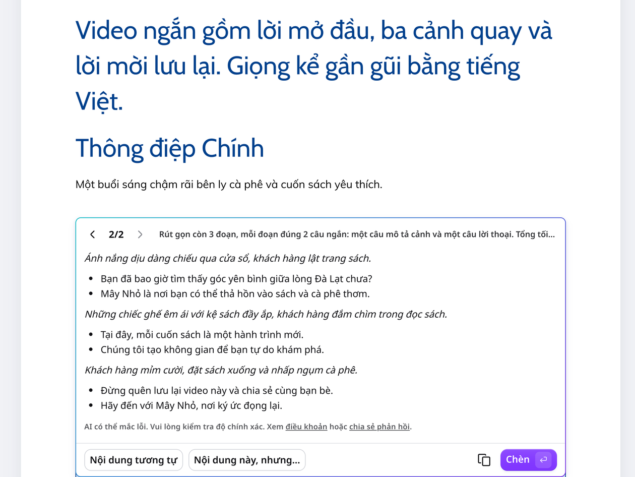 Điều chỉnh lời thoại theo cách bạn muốn kể Điều chỉnh lời thoại theo cách bạn muốn kể