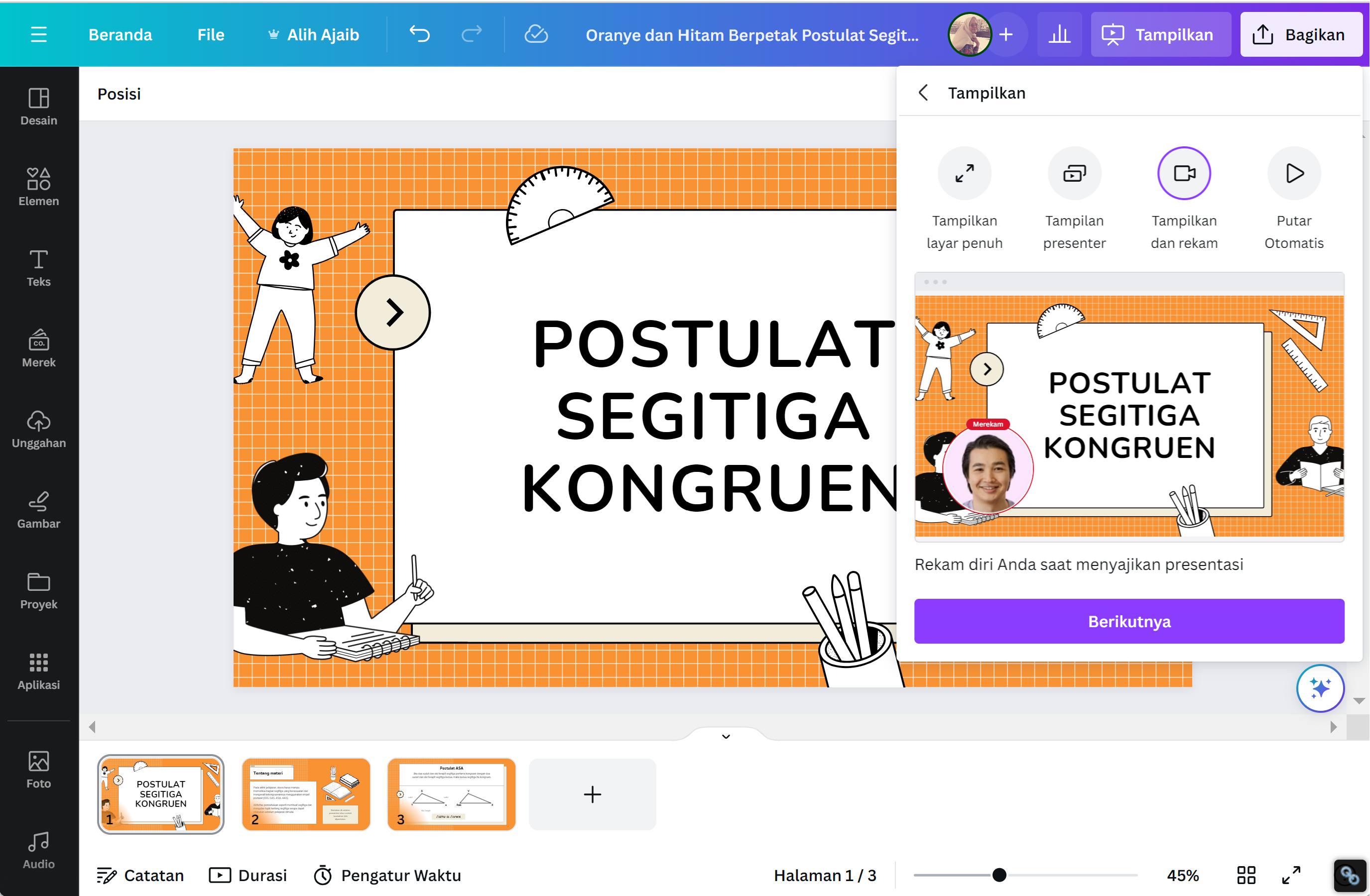 Fitur Perekam Suara Online Gratis | Canva