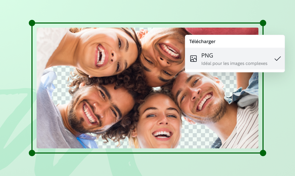 Image détourée automatiquement avec l’outil Canva pour enlever le fond d’une image