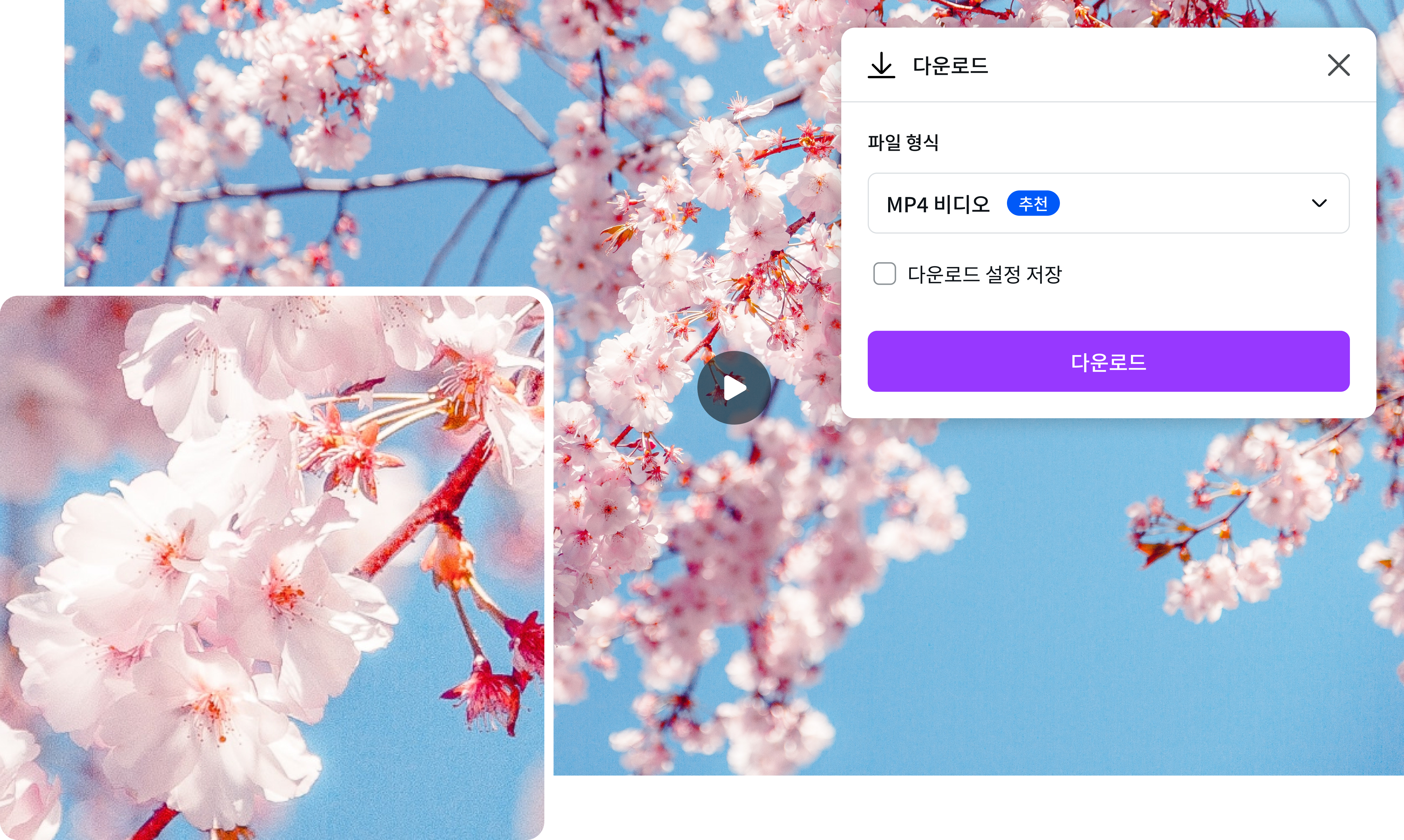 동영상 크기 조절