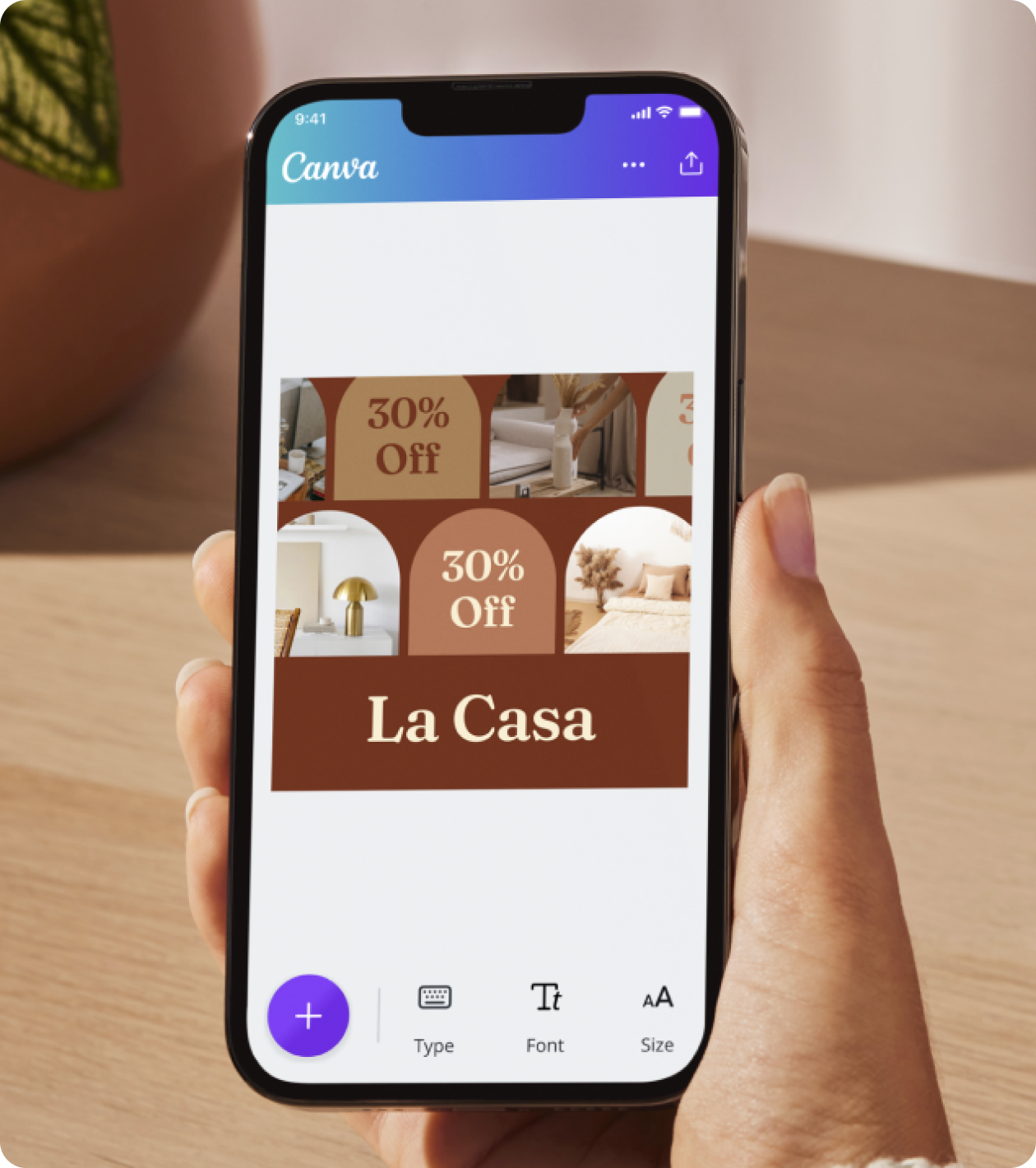Social media posts for retail marketing from Canva’s image resizer