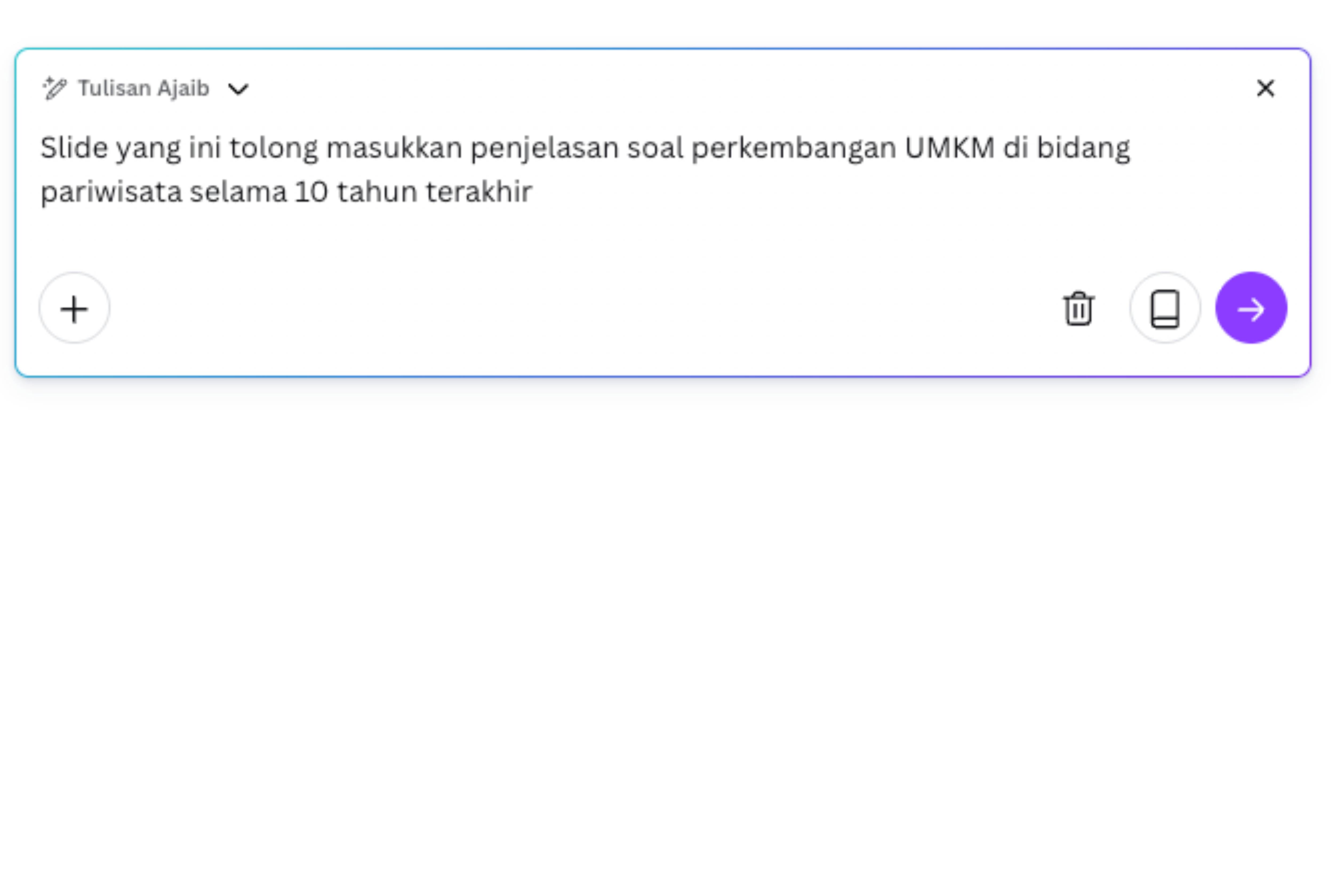 tulisan ajaib canva
