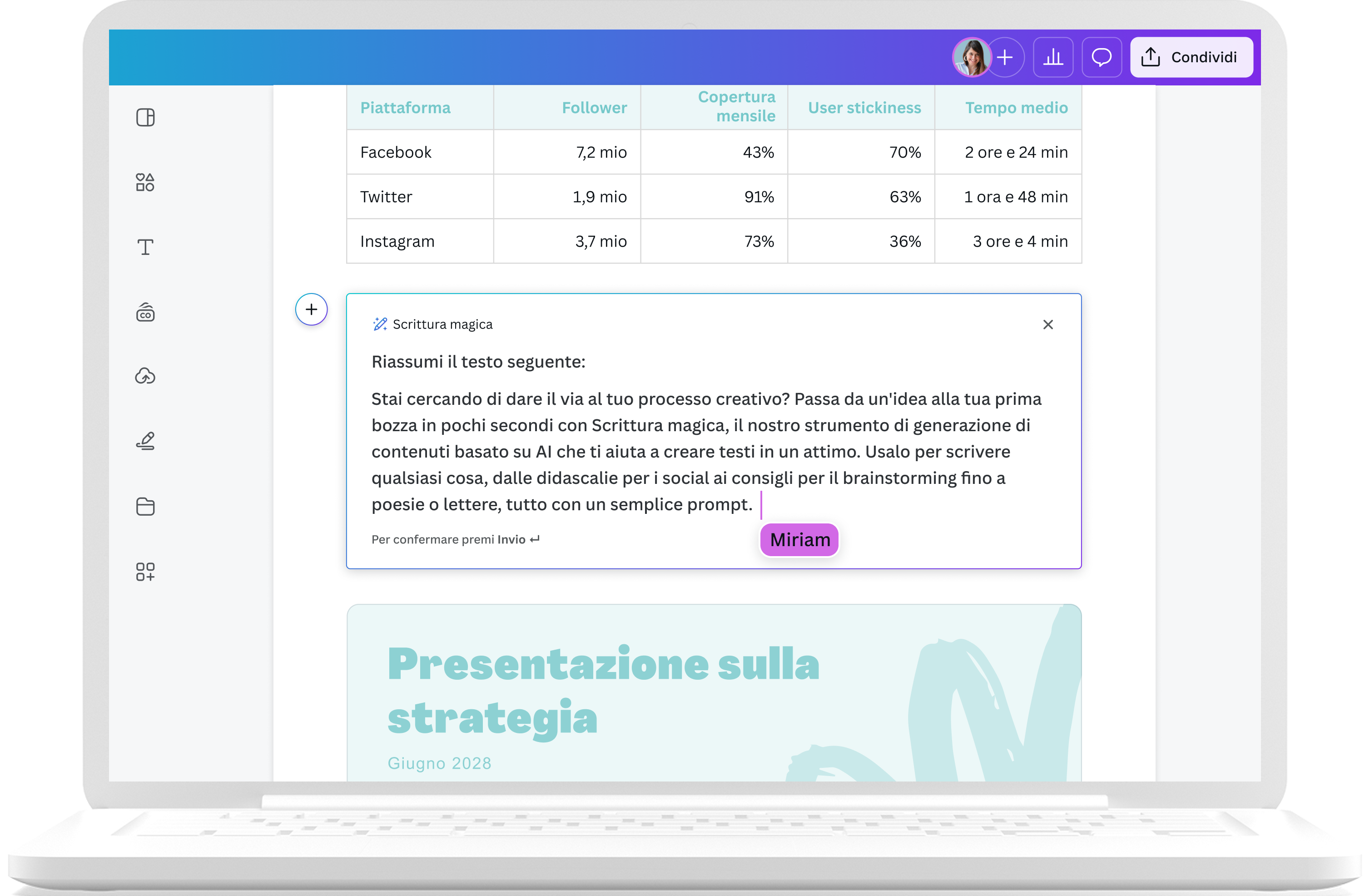 Come usare Scrittura magica™