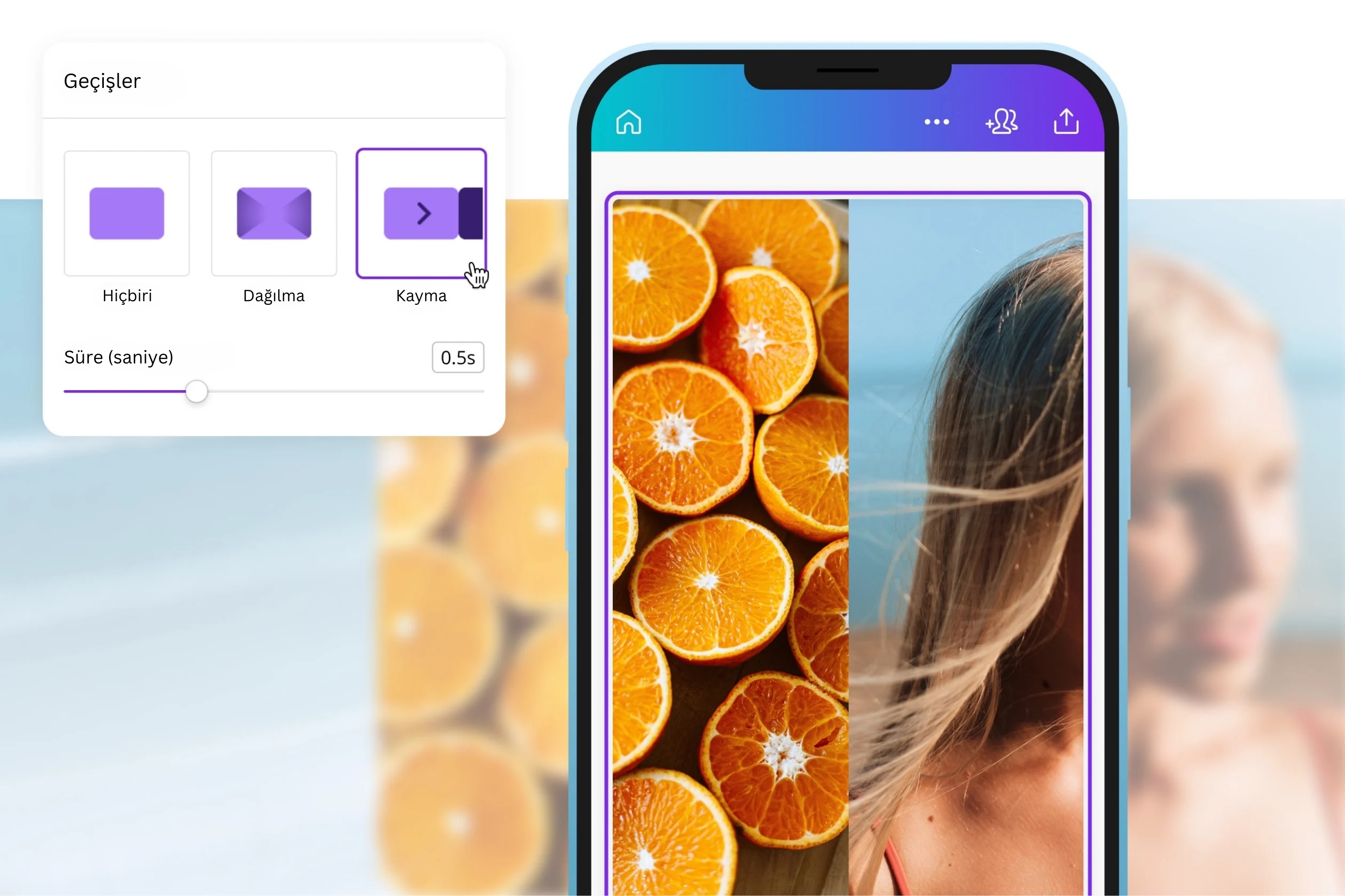 ücretsiz video geçiş efektleri - Canva