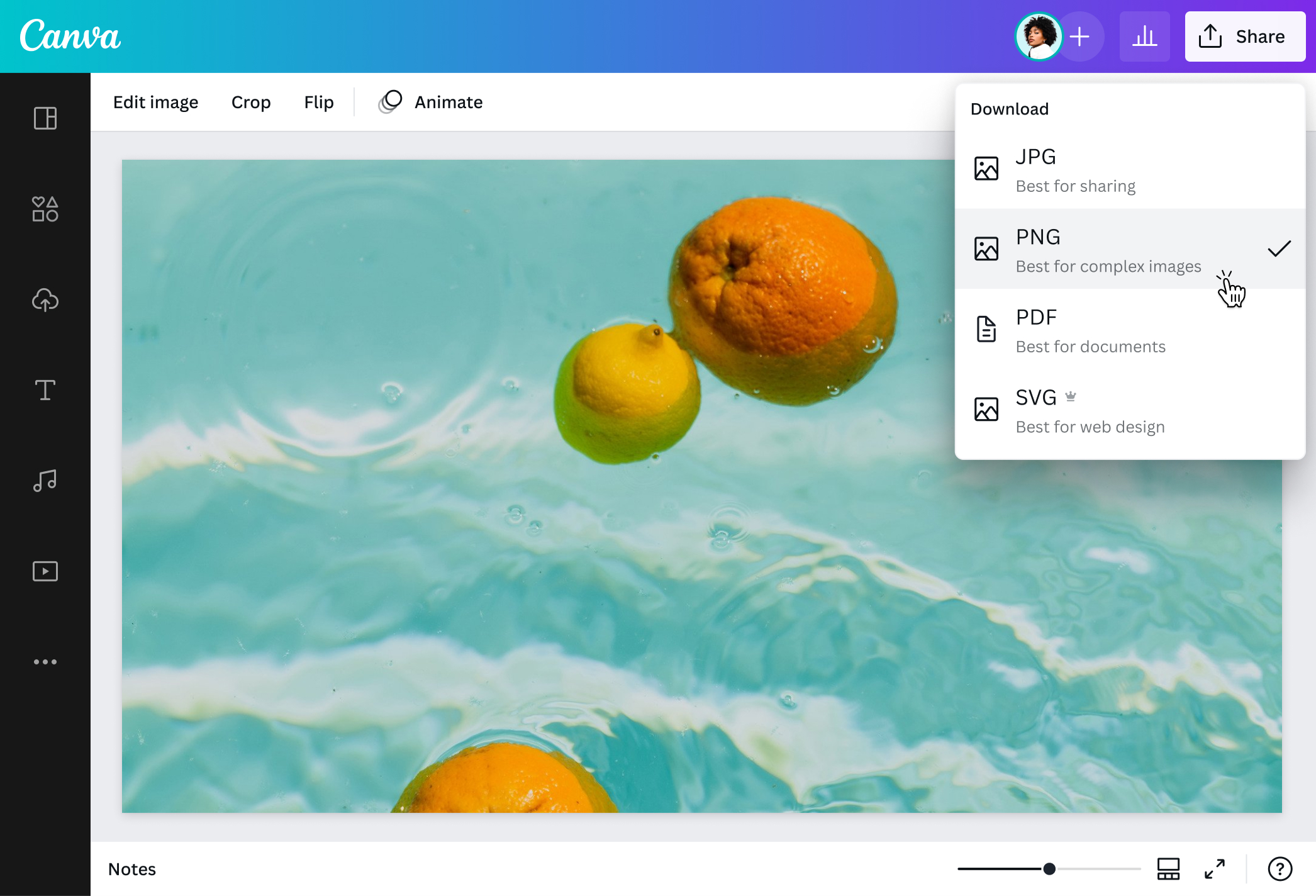 Convertire WebP in PNG online gratis | Canva