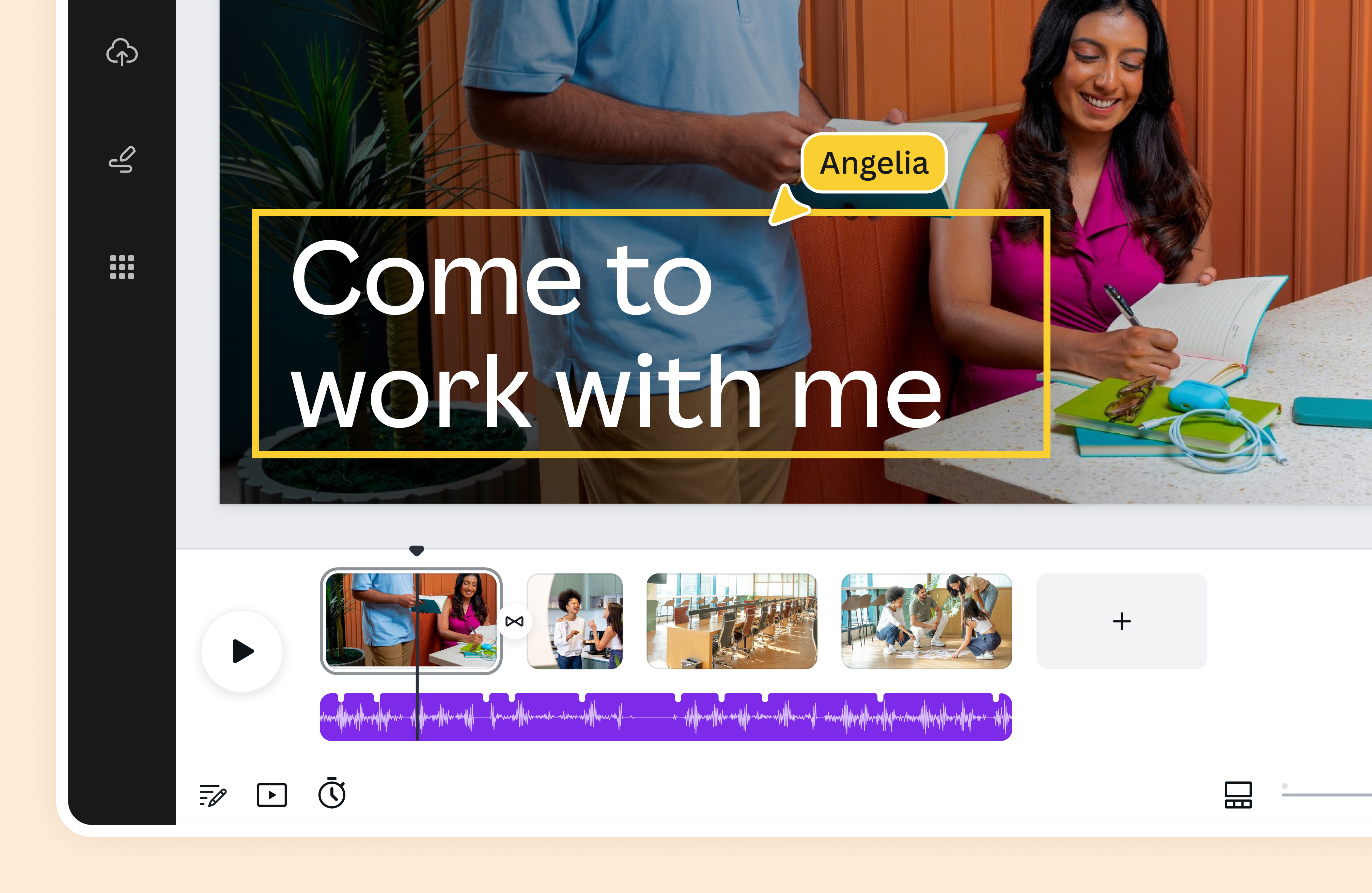 Añade texto y acorta tu video con Canva